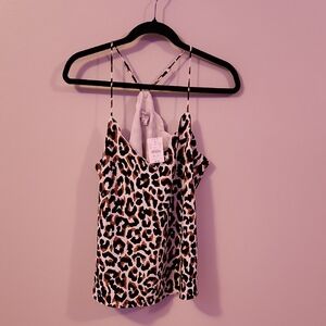 J. Crew Leopard Print Cami Top - Black and Brown